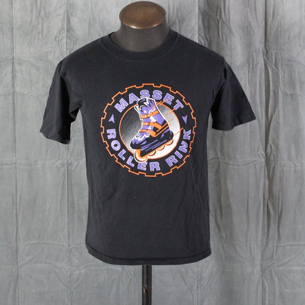 Vintage Graphic T-shirt - Masset Roller Rink - Men's Medium